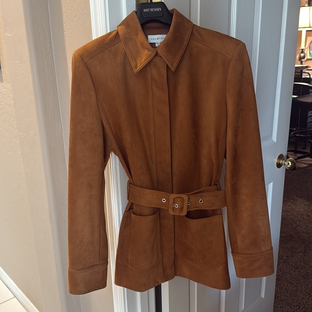 NWT Halston Ultrasuede Jacket